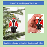 Bigfoot Ornament for Christmas Tree – Sasquatch Ornament and Decorations – Big Foot Sasquatch Gifts for Men Women and Kids - Unique Funny 3-Inch Animal Ornaments for Christmas Tree