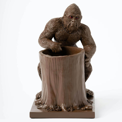 Bigfoot Pen Holder and Pencil Holder for Desk – Sasquatch Makeup Brush and Toothbrush Holders – Succulent Pots and Planters for Indoor Plants – Bigfoot Gifts and Merchandise for Believers